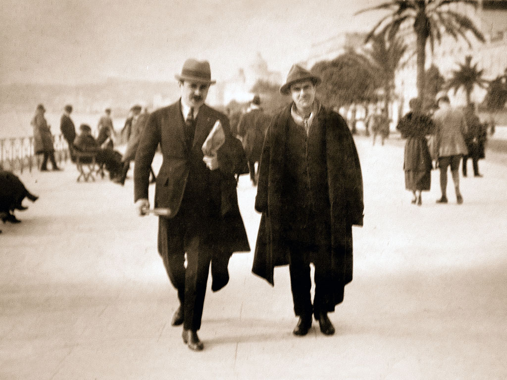 NIZZA, 1919Amedeo Modigliani e Paul Guillaume sulla promenade des Anglais